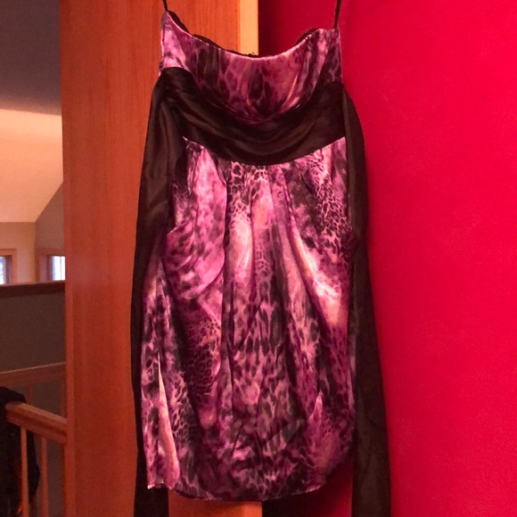 Purple leopard print dress - Picture 2 of 4